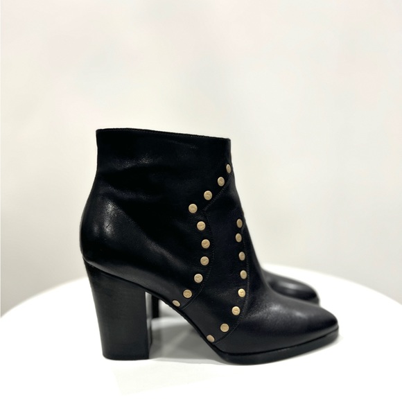 CELINE Calf Leather Studded Accents Boots - Picture 8 of 10